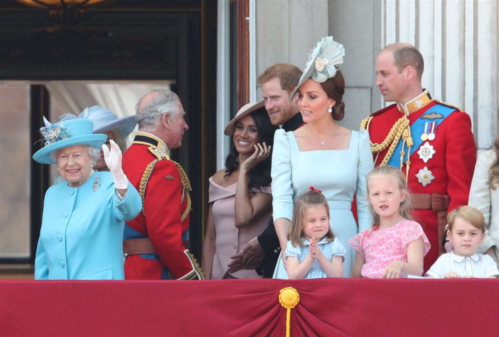 The Queen with the royal family (Yui Mok/PA)