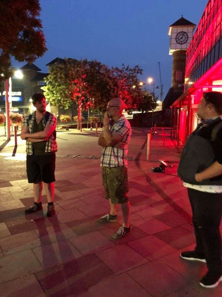 Dave Kerry, pictured centre, is among those casual workers affected at Dartford's Orchard Theatre