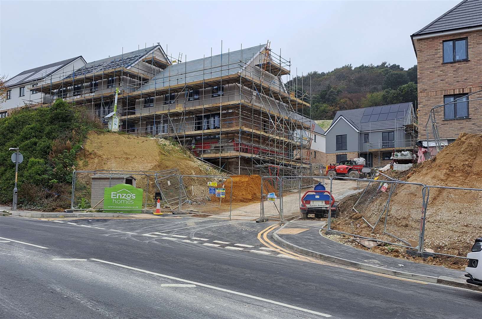 How the development looks from Folkestone Road, Maxton