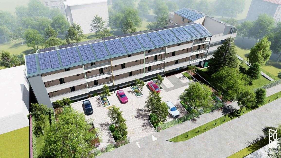 Solar panels are set to be installed on the roof of the block. Picture: ABC