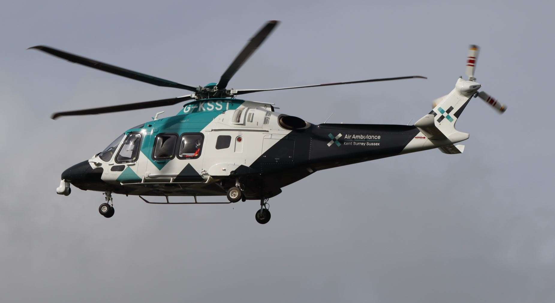 The Kent, Surrey and Sussex air ambulance were called to the scene and took a cyclist to King's College Hospital. Stock picture