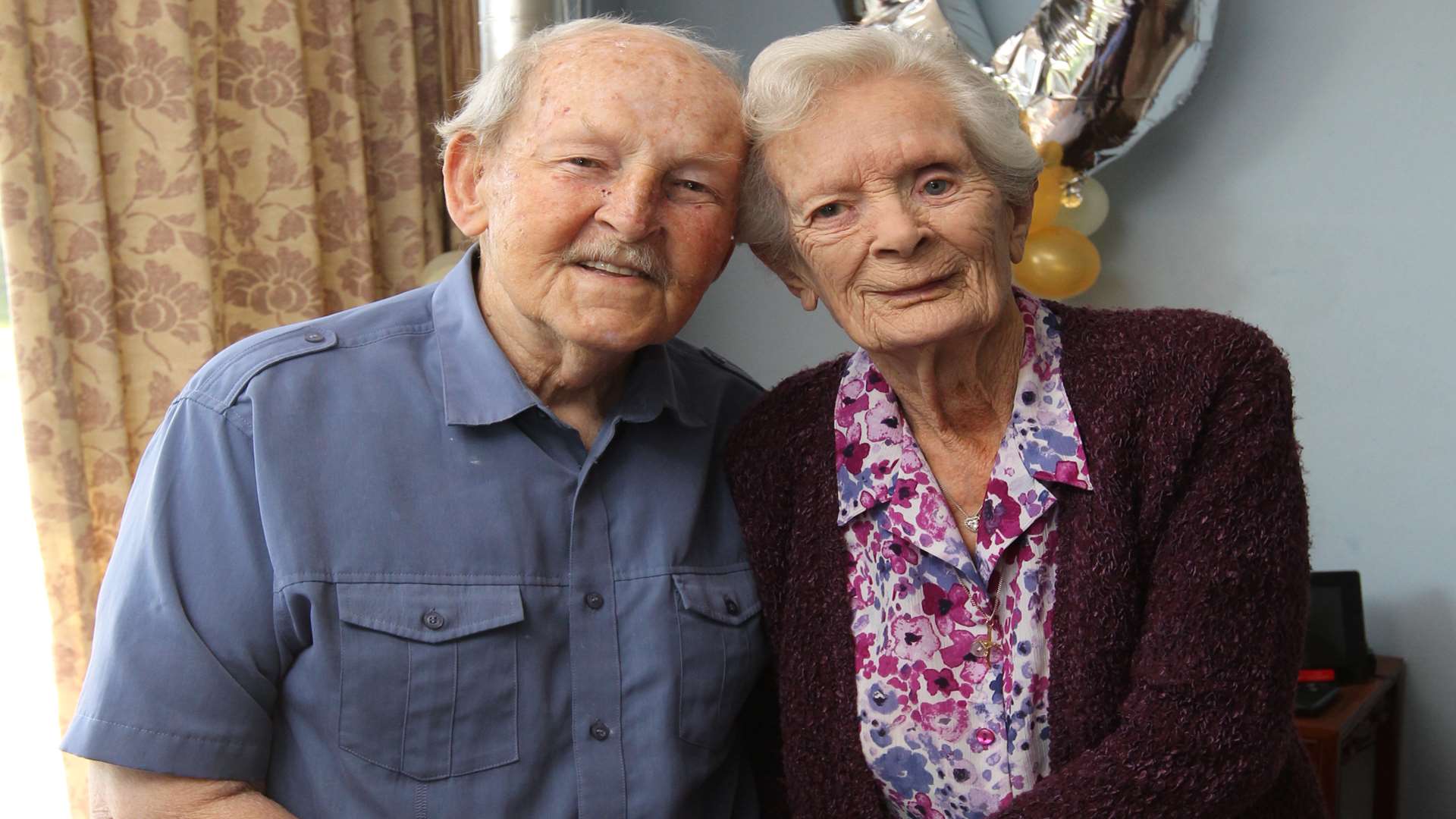 Charlie and Jacqueline Prior celebrate their platinum wedding anniversary