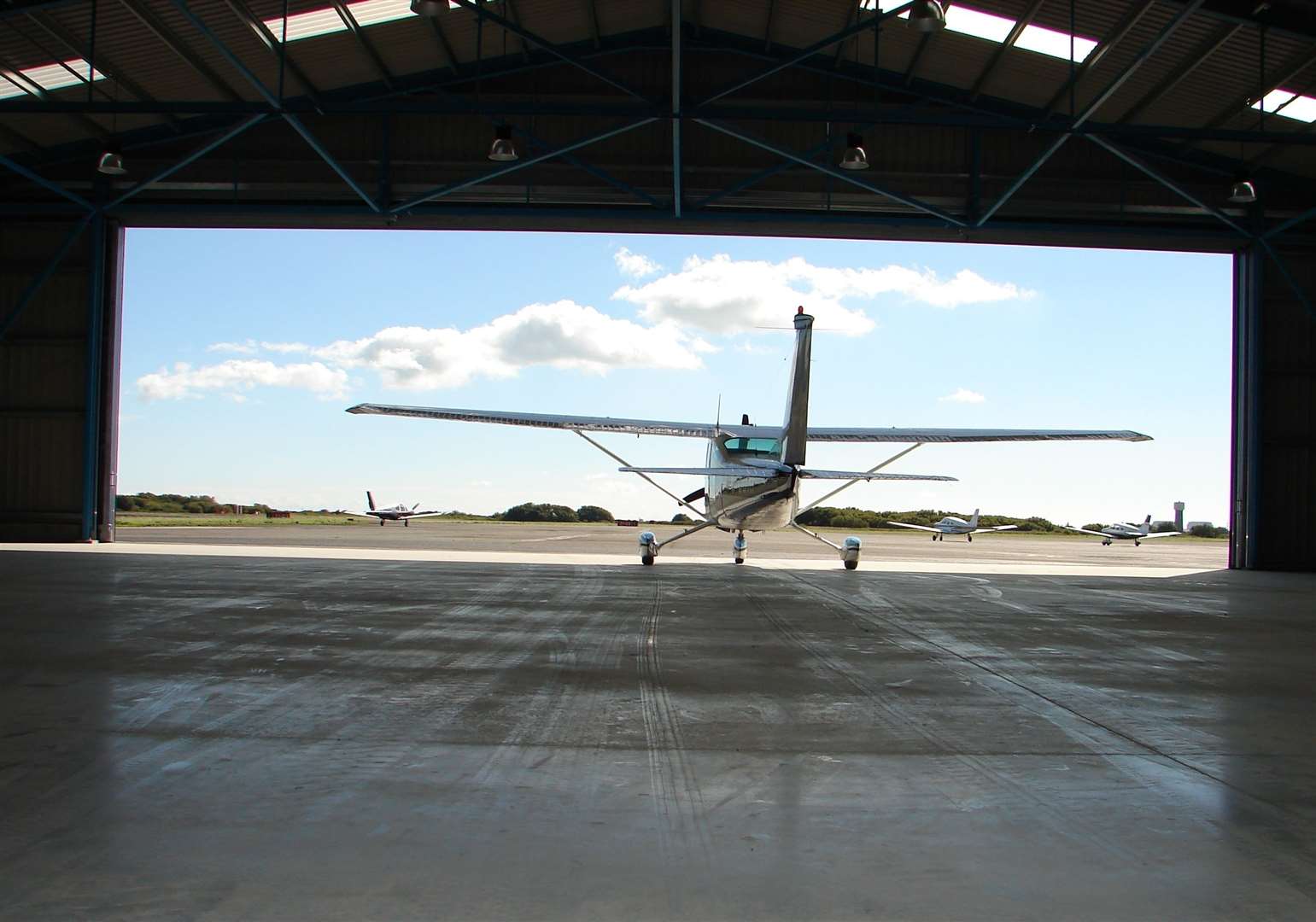 The new airport hangar in 2015