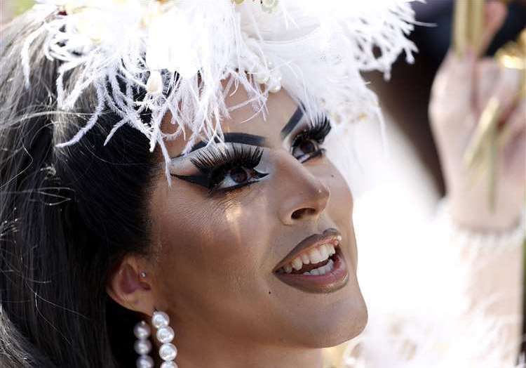 Drag queen Cherry Valentine (Steven Paston/PA)