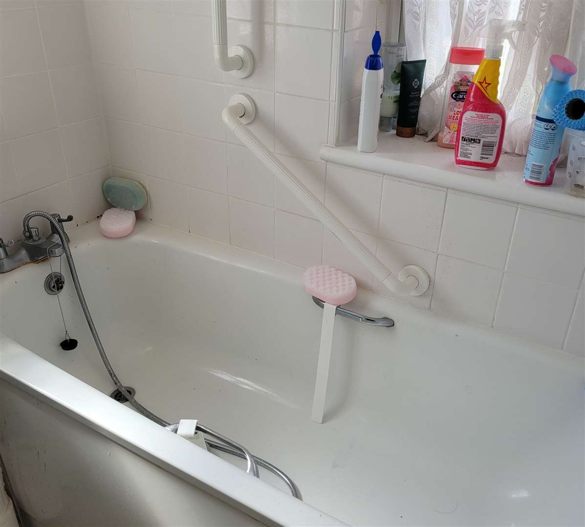 Miss Holmes' bath in her house, which she desperately needs changing to help her disability