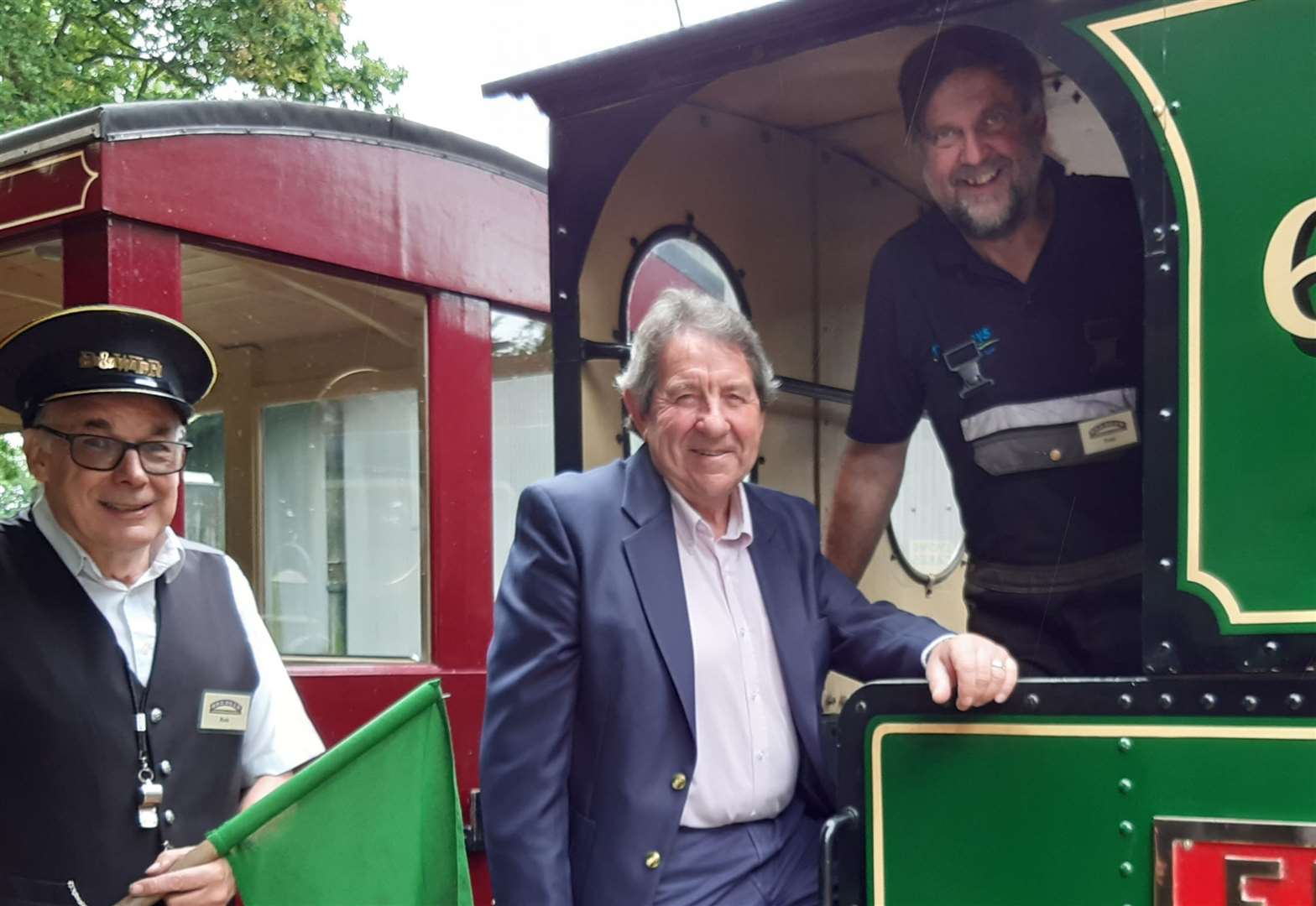 Sittingbourne MP Gordon Henderson at the Bredgar & Wormshill Light Railway