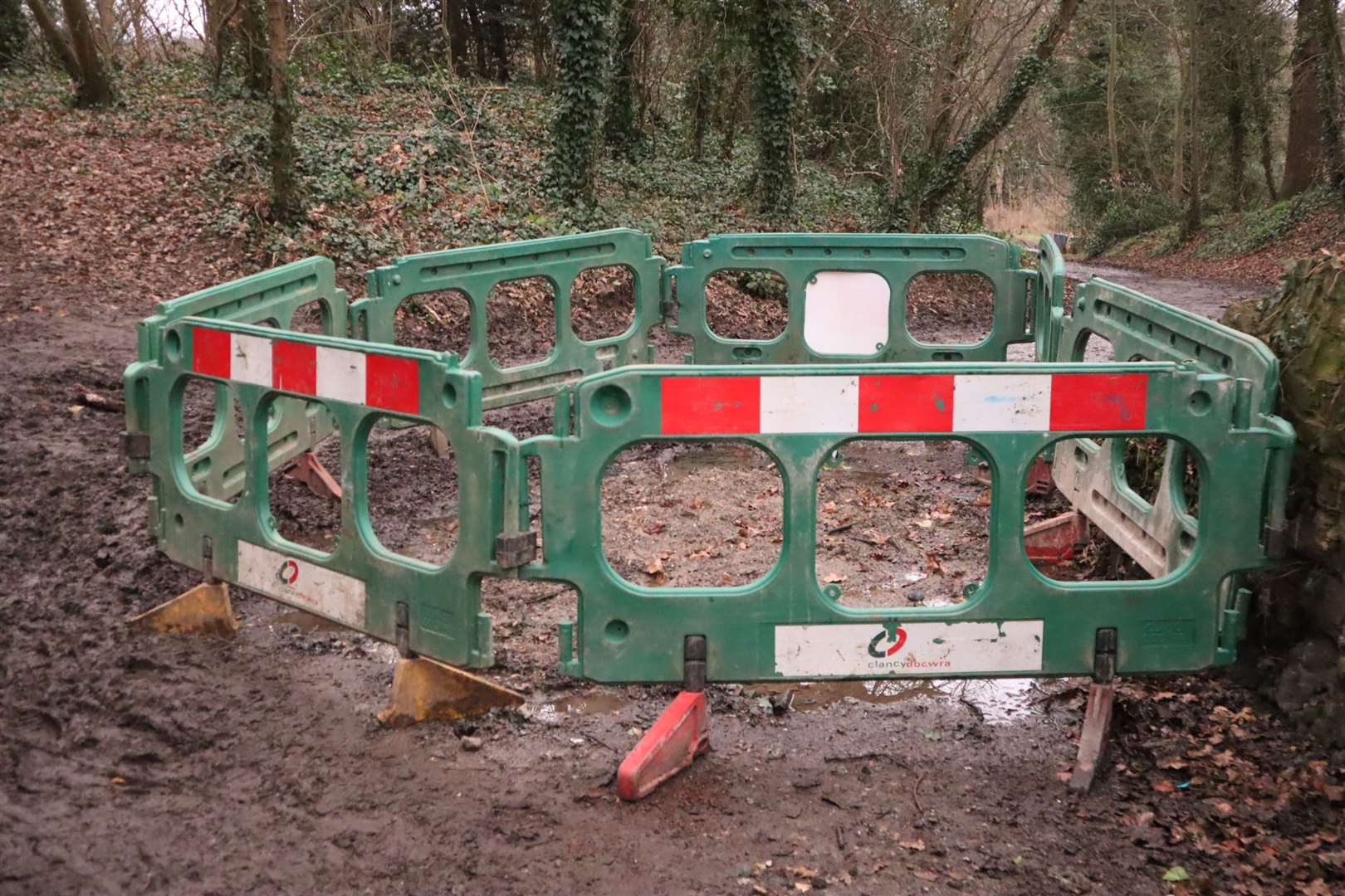 Source of the water leak in Rose Woods, Sittingbourne