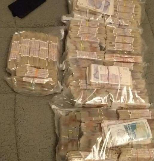Nicola Stevens, who headed up a crime group that supplied over half a tonne of cocaine and laundered millions of pounds, has been jailed for 15 years. Picture shows vacuum packed cash. All photos: NCA
