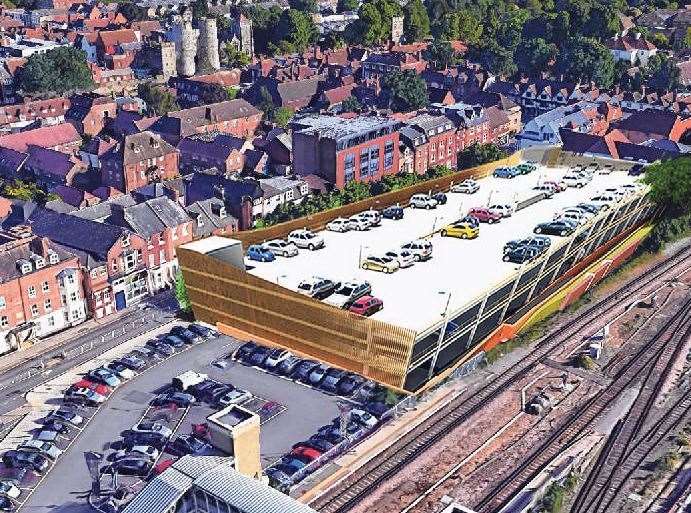 The proposed multi-storey car park in Station Road West, Canterbury (10527951)