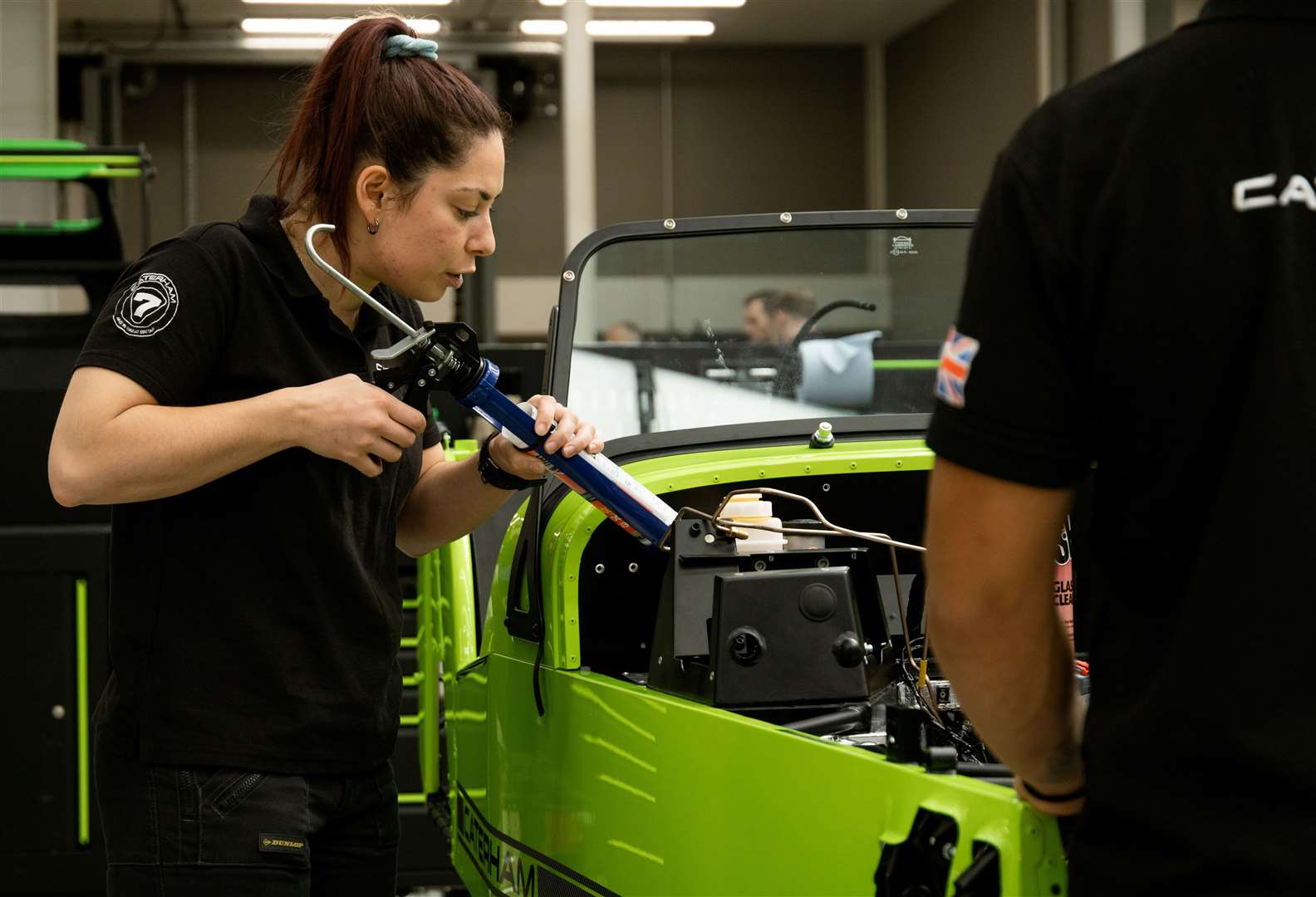 Each Caterham Seven is hand-assembled