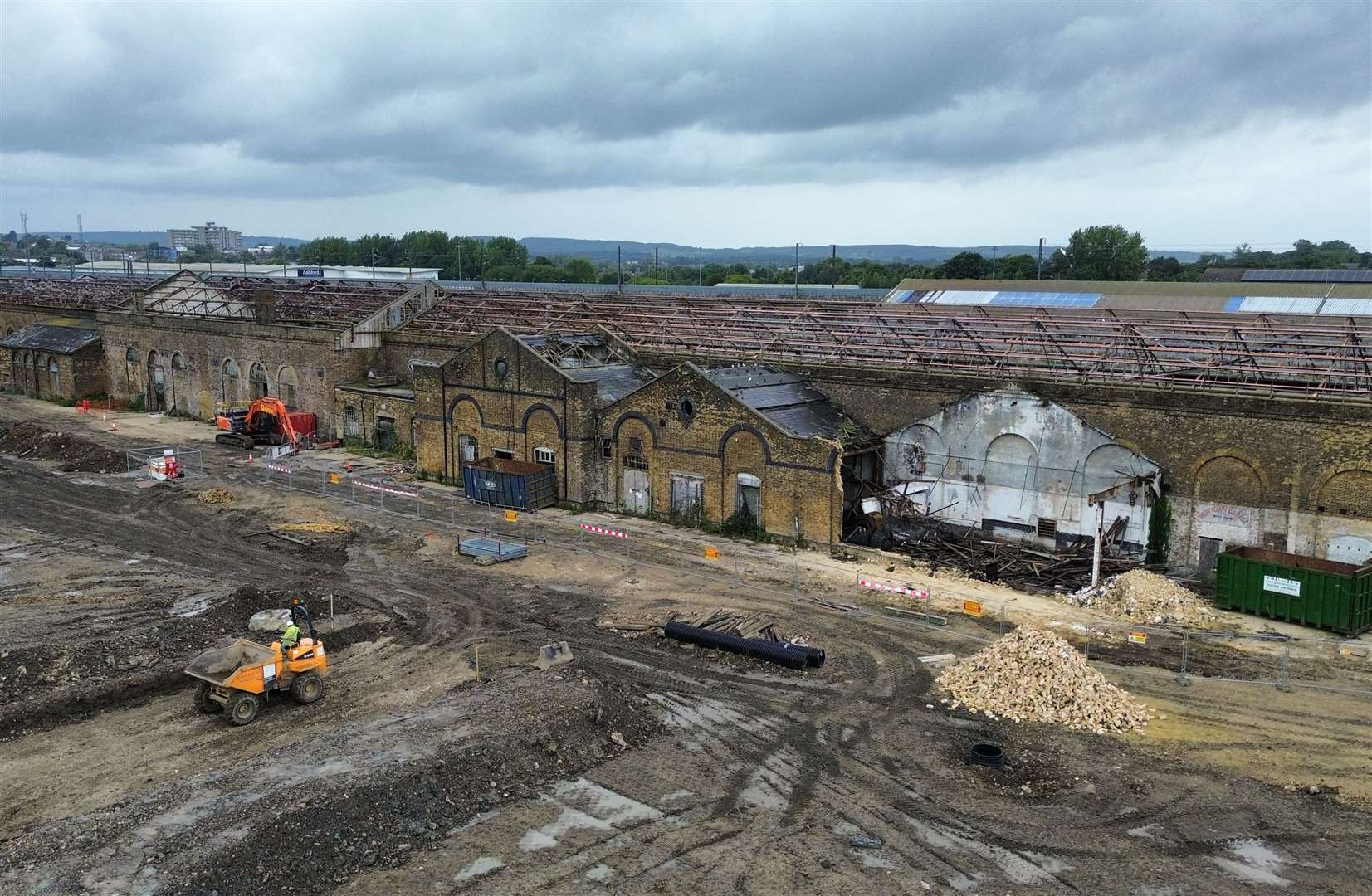 The lean-to buildings are listed, but bosses gained permission to knock them down in 2020. Picture: Nicholas Cane