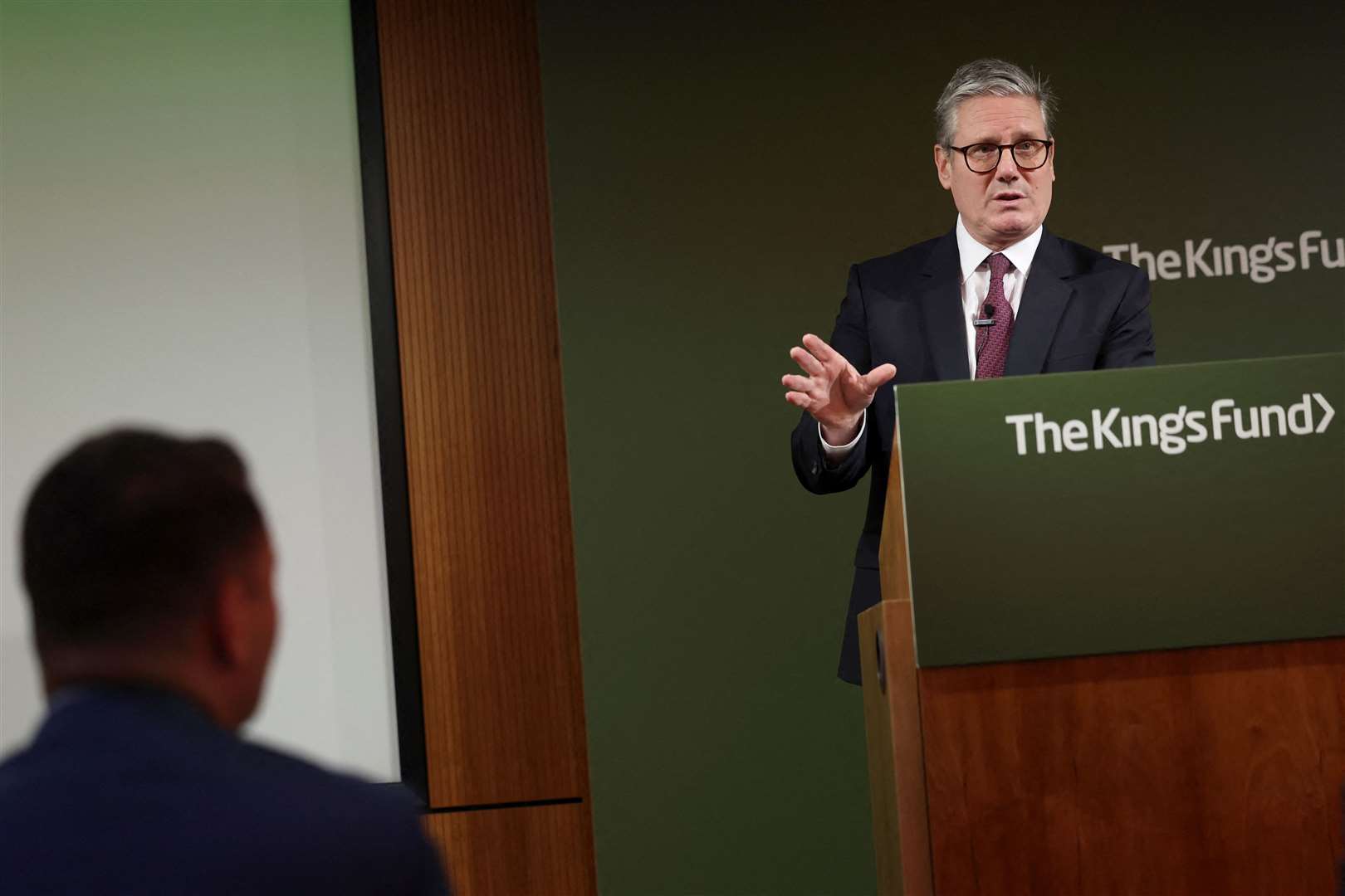 Prime Minister Sir Keir Starmer speaking following the publication of Lord Darzi’s independent investigation into the state and performance of the NHS in central London (Isabel Infantes/PA)