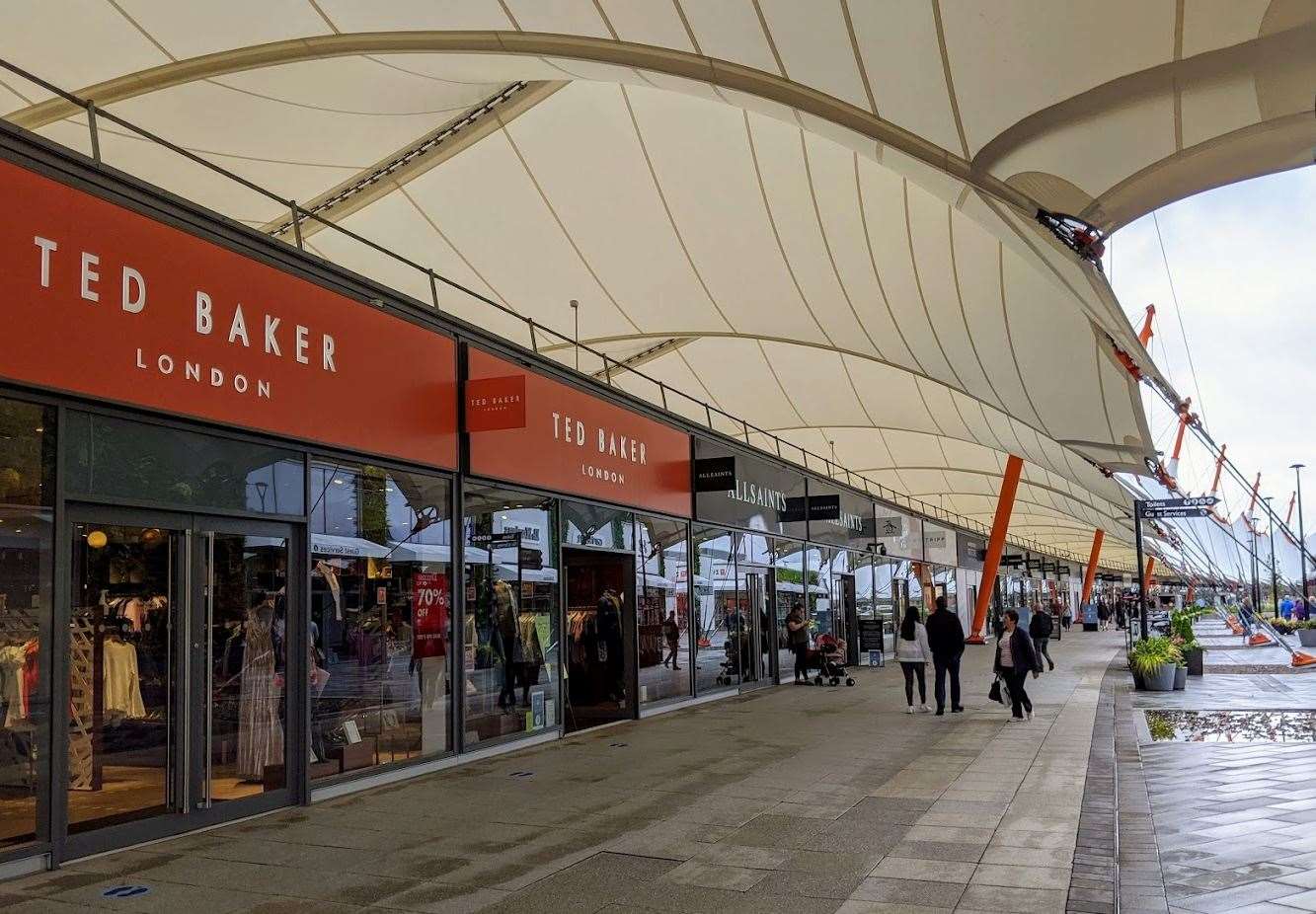 Ted Baker has four stores in Kent, including one at Ashford Designer Outlet. Picture: Google