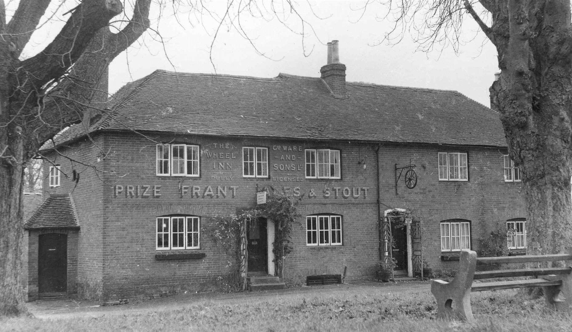 An undated archive photo of The Wheel Inn