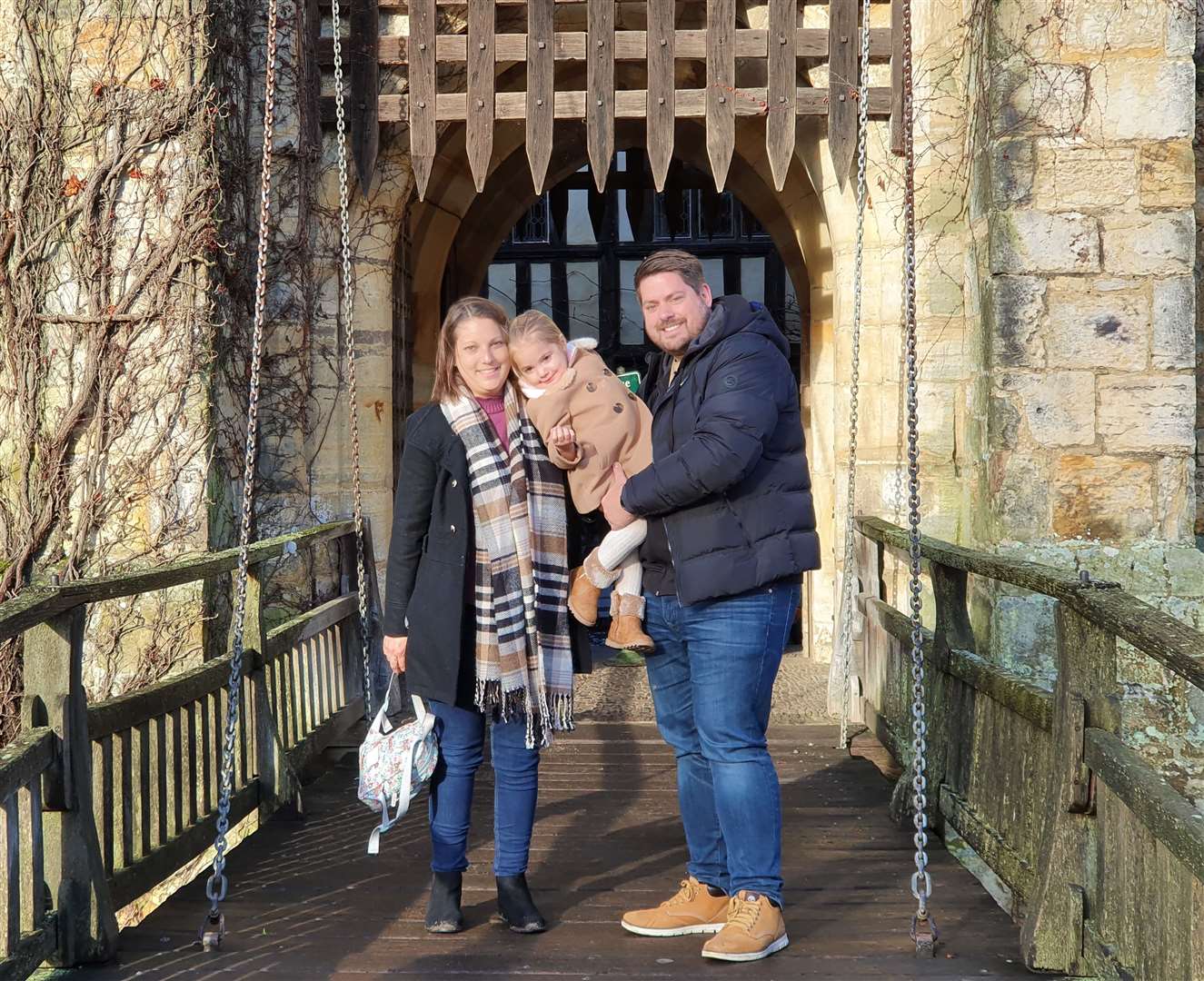 Sam and Lauren Robinson with their daughter Molly