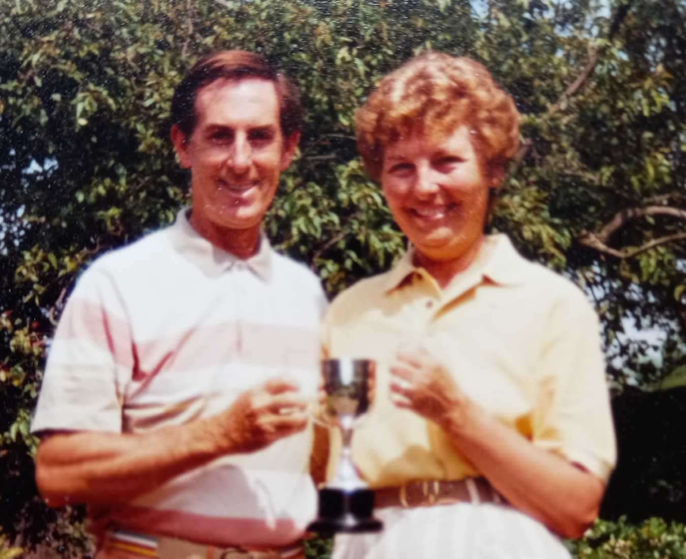 Ron Lobeck and his late wife Pamela - Easter Cup winners