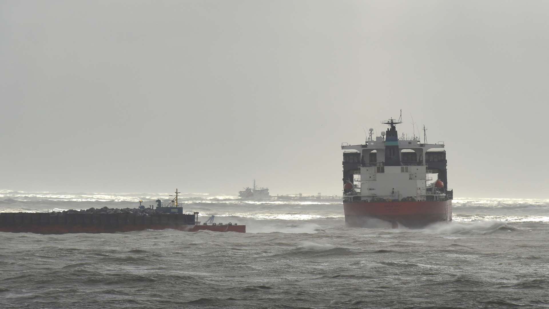 Dover and Dungeness lifeboats have been sent and are standing by the vessel. Picture: Tony Flashman