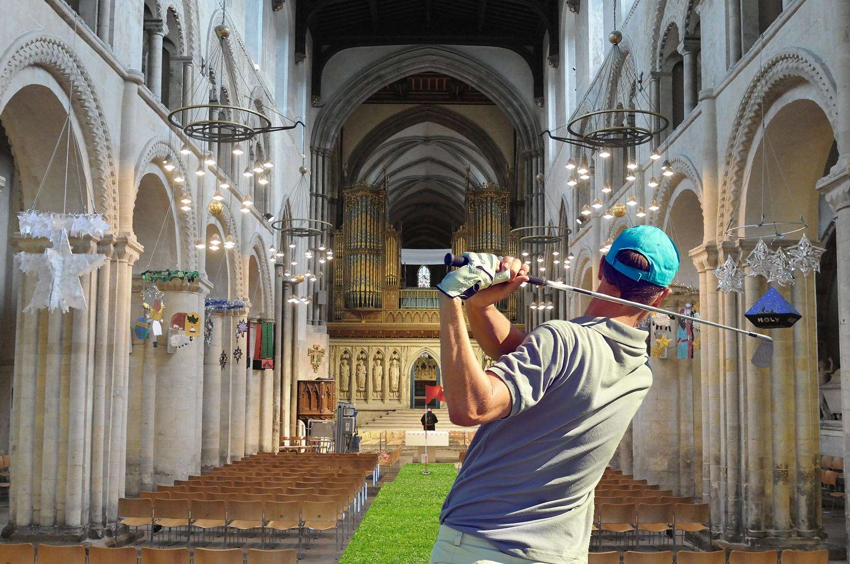 Golfers could be seeing off inside Rochester Cathedral soon