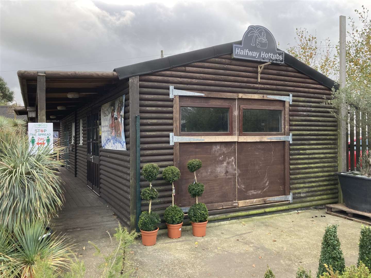 Halfway Hot Tubs was broken into at Stones Garden Centre, Sheerness