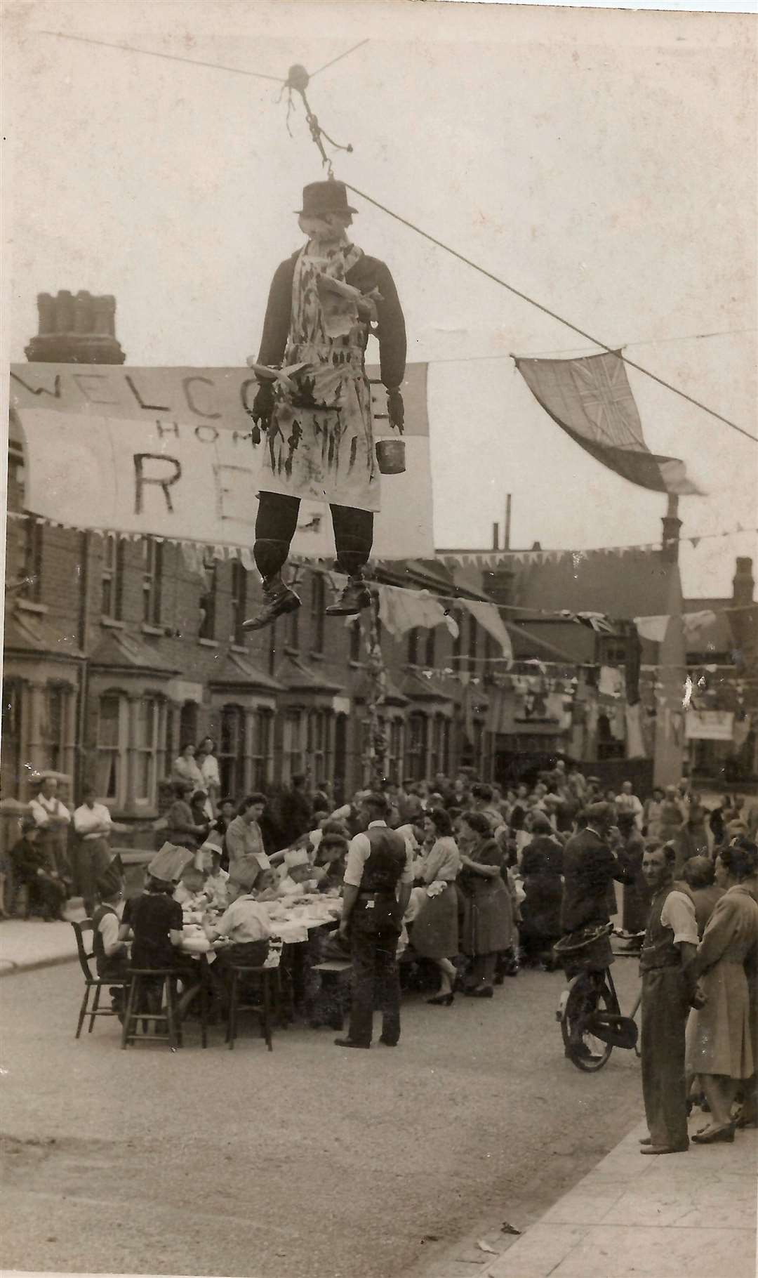 VE Day celebration street party in Lynton Road South, Gravesend