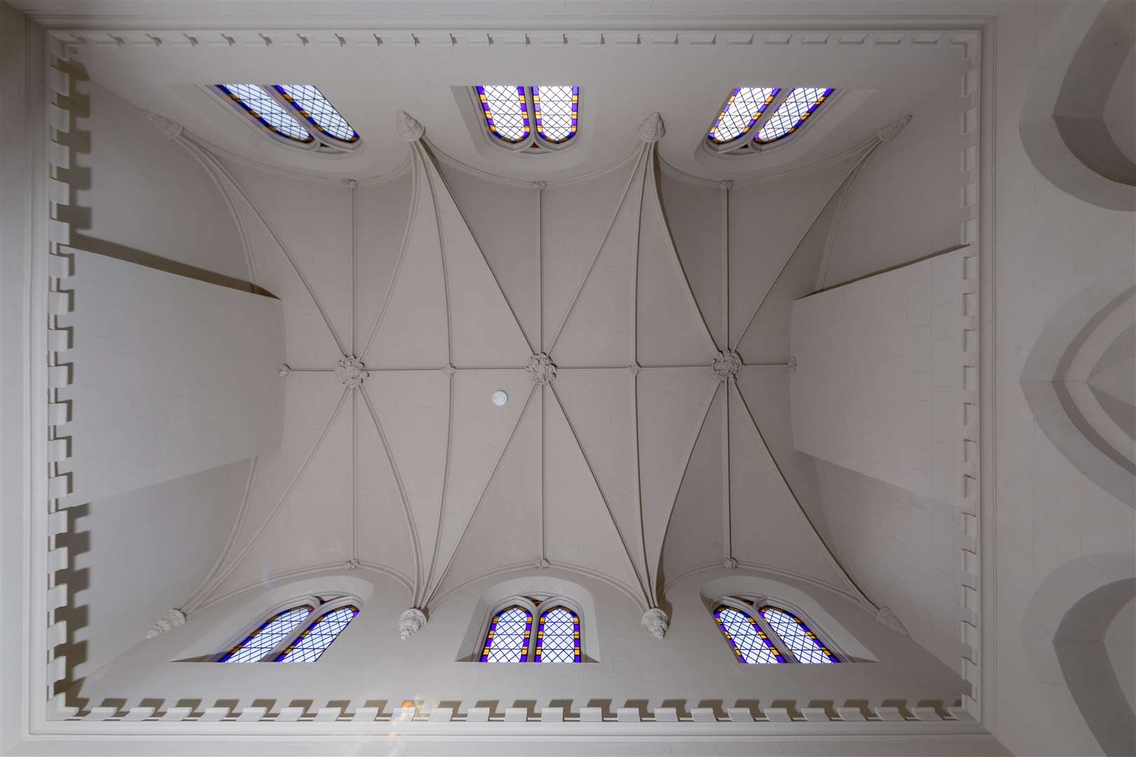 Cobham Dairy's restored ceilings. Picture: Savills