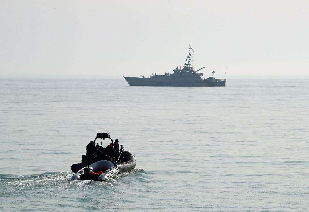 A baby died this week after a migrant boat got into difficulty in the English Channel. Picture: PA