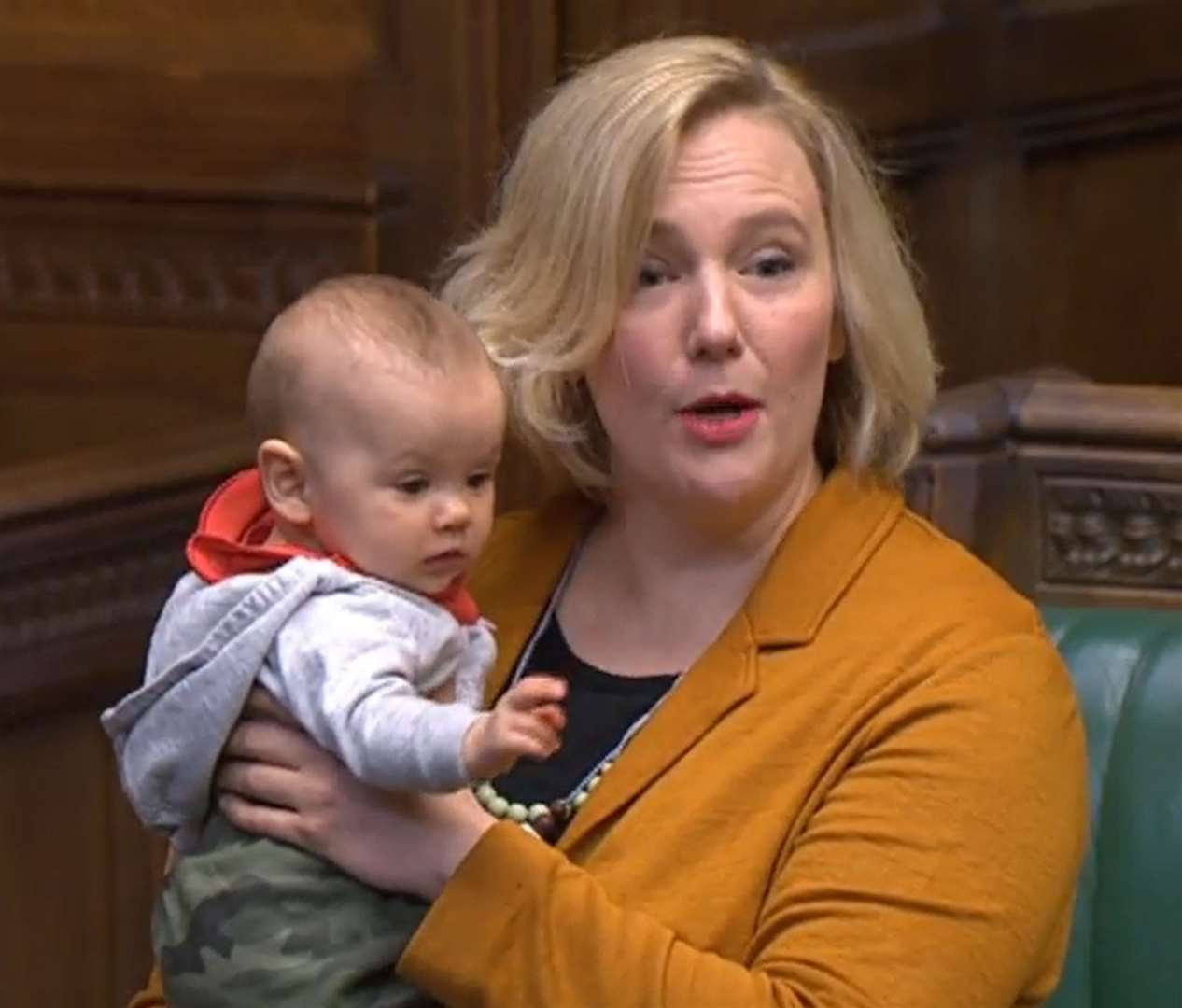 Ms Creasy brought her daughter to the Commons in previous years (House of Commons/PA)