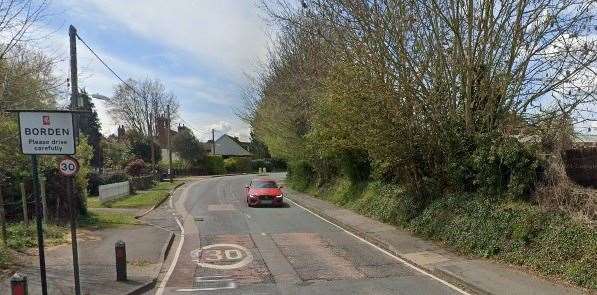 A 75-bed care home is planned for a plot off Borden Lane, right next to the entrance to the village. Picture: Google