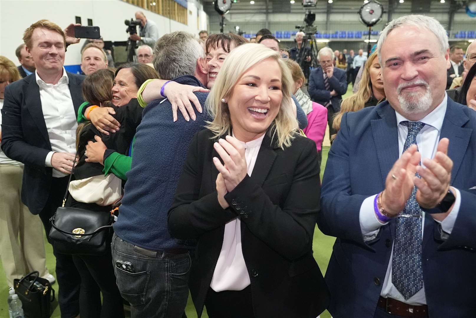 Sinn Fein’ s Michelle O’Neill said the time has come for a ‘constitutional change conversation’ on Northern Ireland (Niall Carson/PA)