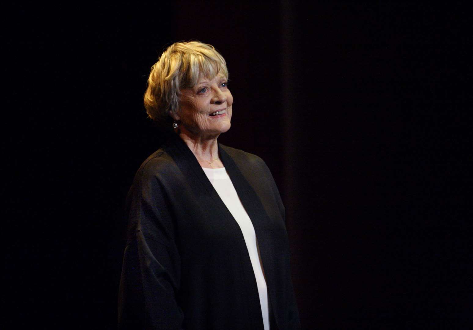 Dame Maggie Smith rehearsing at the National Theatre (Catherine Ashmore/NT)