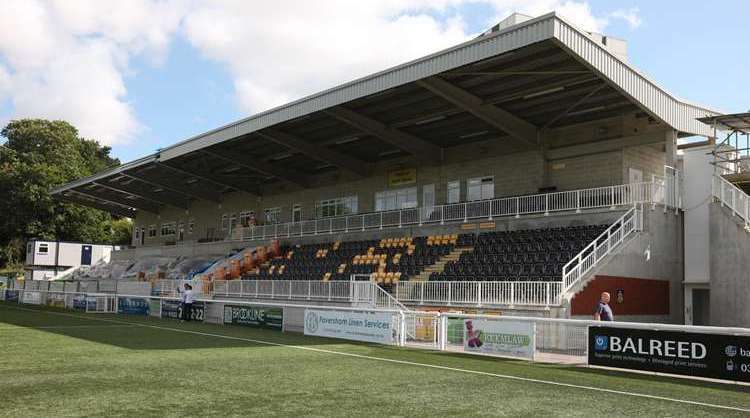 Maidstone United's Gallagher Stadium. Picture: John Westhrop