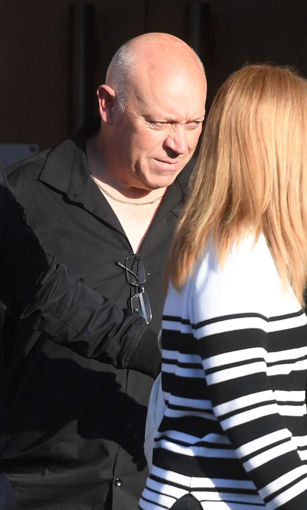 Andrew Griggs leaving Canterbury Crown Court while on bail during his murder trial (Kirsty O’Connor/PA)