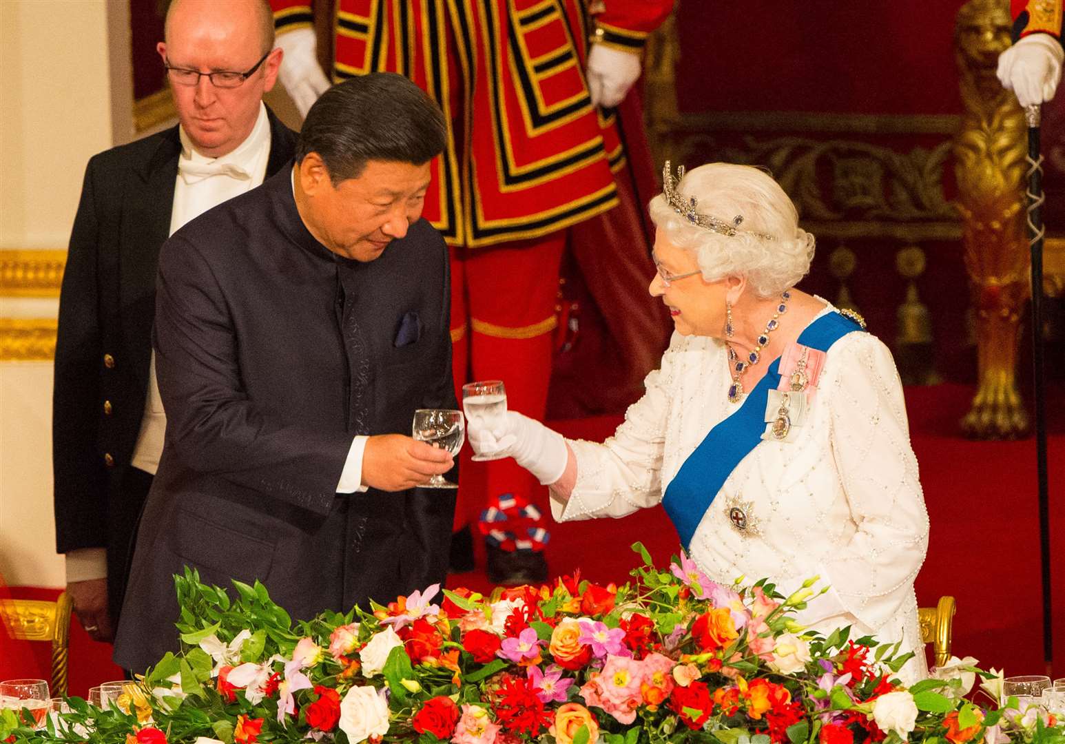 The Queen with Chinese President Xi Jinping during a state visit in 2015 (Dominic Lipinski/PA)