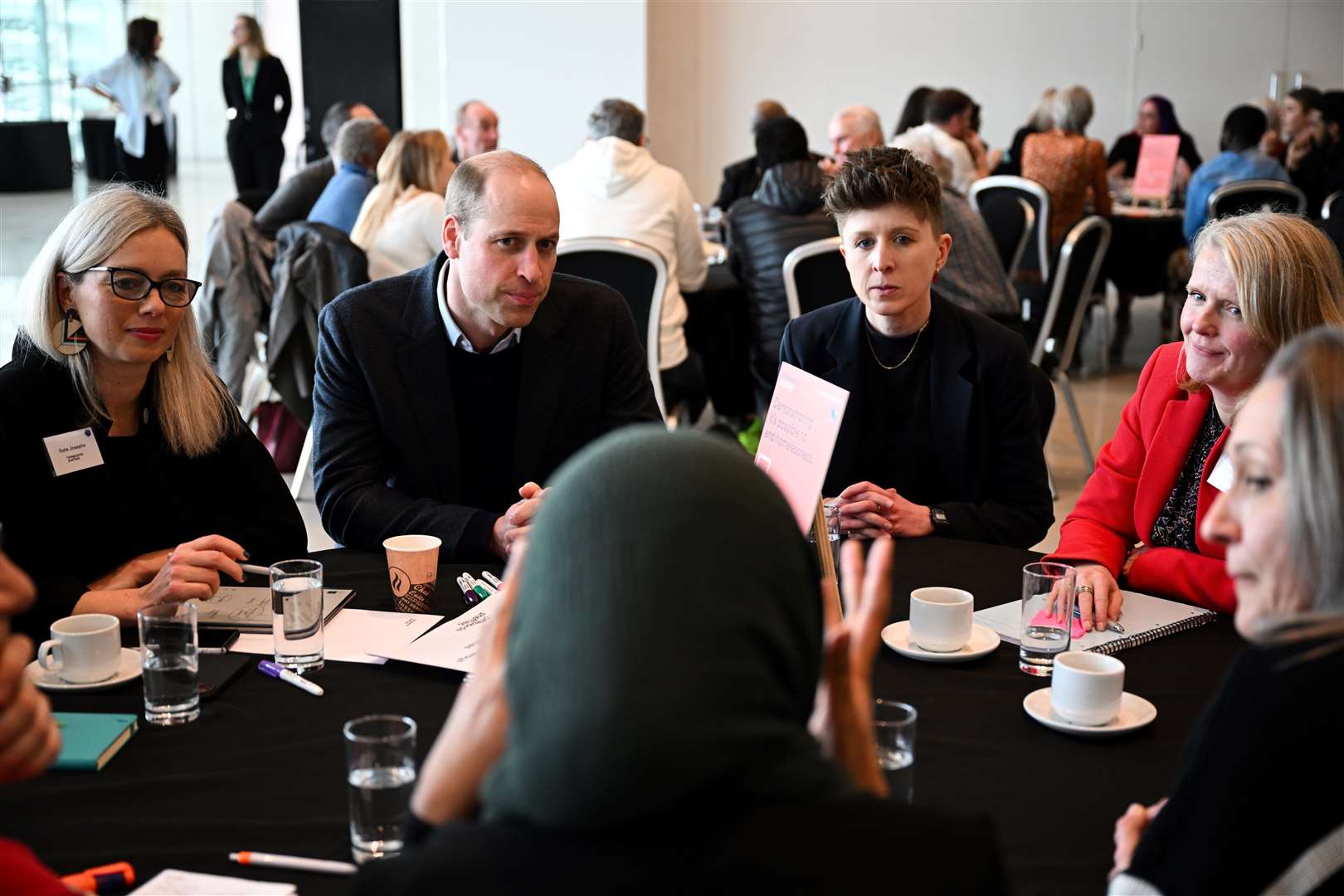 The Prince of Wales joined discussions about the impact made by Homewards in Sheffield and the next steps that the Coalition should take (Oli Scarff/PA)