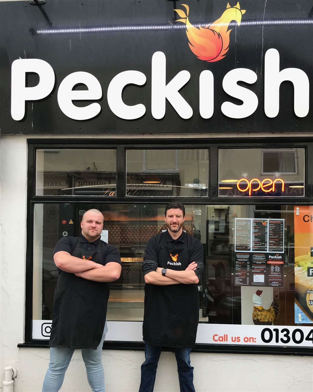 Head chef Mike Cox and chef Ben Holmes-Brown at Peckish