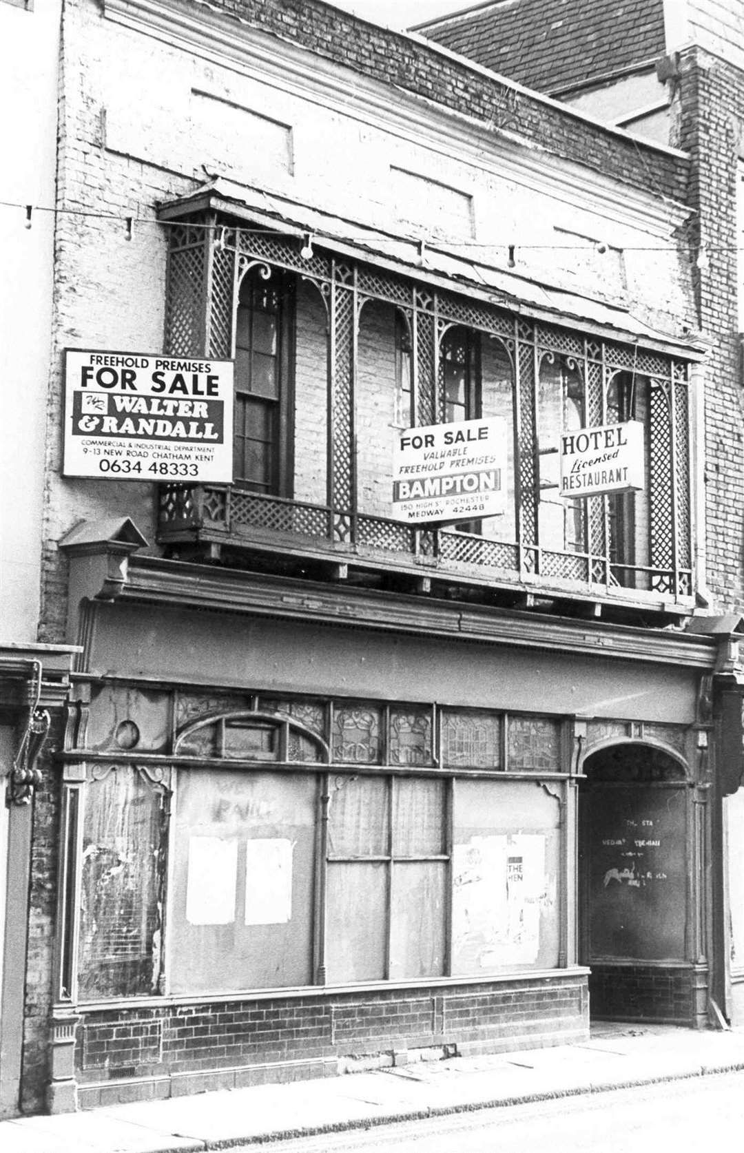 The Old Silver Star Hotel in Rochester - December, 1977