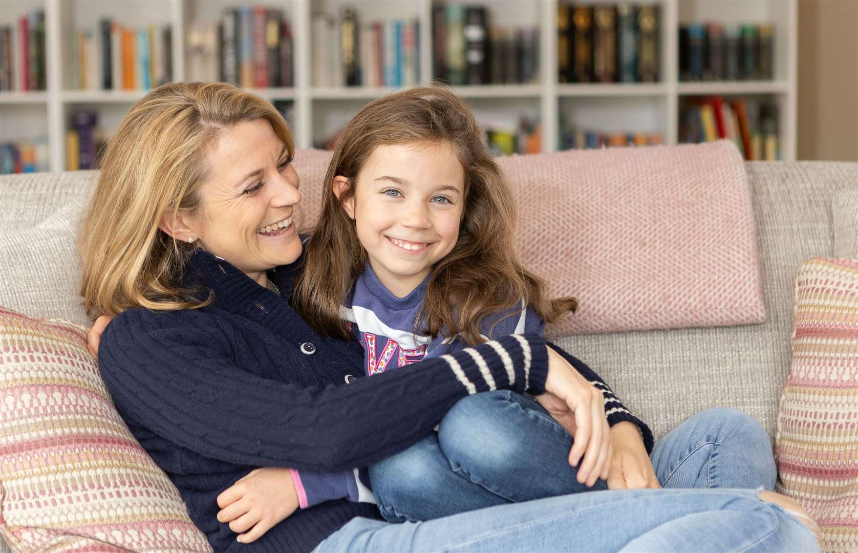 Emma pictured with her seven-year-old daughter, Sophie. Picture: Georgina Edwards