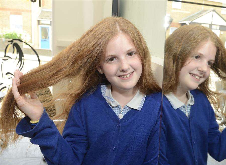 Grove Park Primary Pupil Bethany Ward Has Hair Cut For Charity At 4030