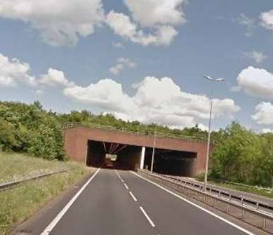 The Chestfield Tunnel has closed for emergency works. Picture: Google