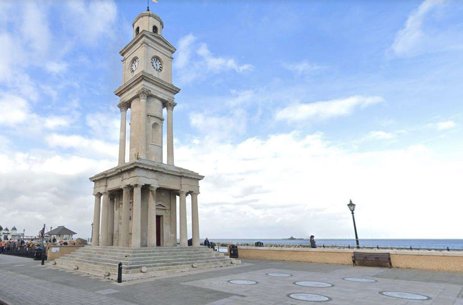 Herne Bay Festival Firework Finale was supposed to take place by the clock tower. Picture: Google