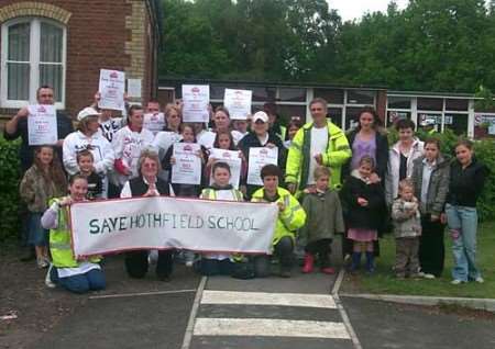 Parents, pupils and staff have campaigned for eight months to save Hothfield School