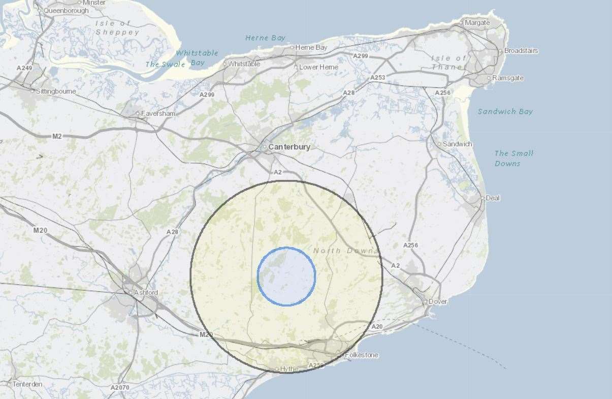 A 3km protection zone and a 10km surveillance zone has been put in place around the premises where bird flu was found. Picture: APHA