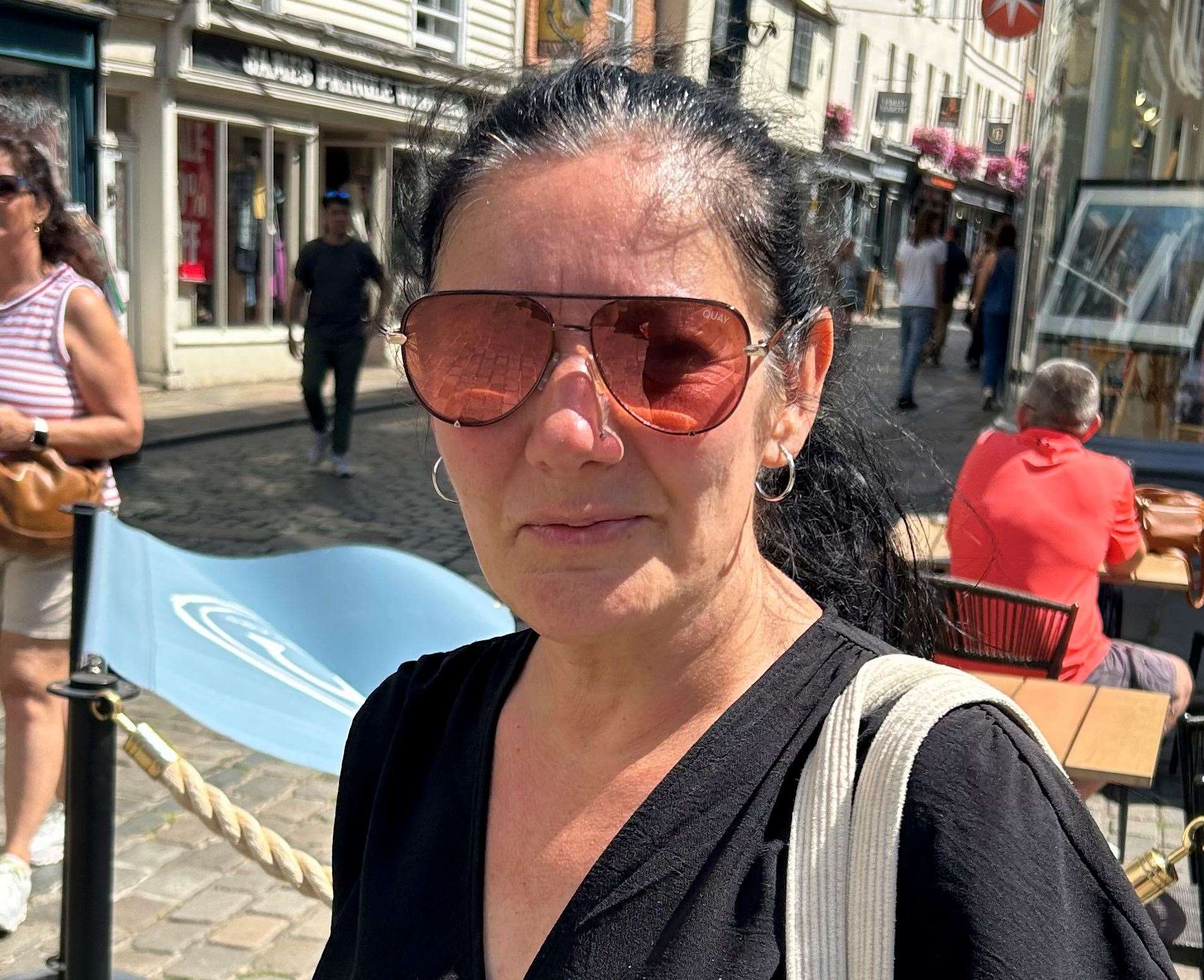 Herne Bay resident Sarah Frampton, 52, says she "would not see a problem" with a mast being erected on Canterbury Cathedral