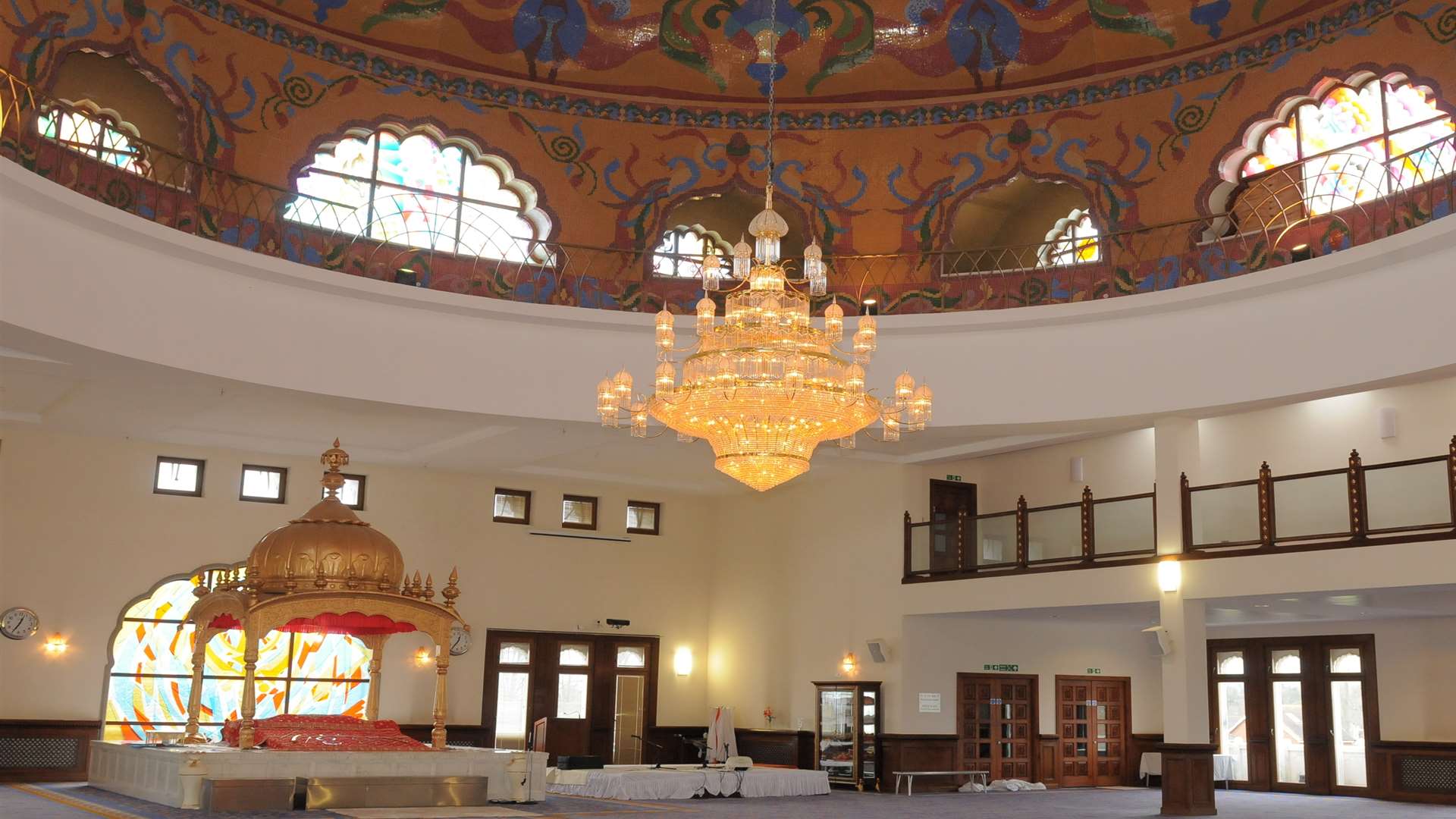 Inside the spectacular Gurdwara