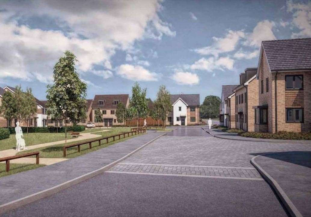 An artist's impression showing what part of the development off Belgrave Road, Halfway, could look like. Picture: Keepmoat Homes