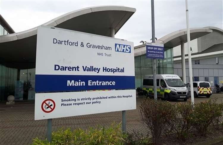 Darent Valley Hospital. Stock picture