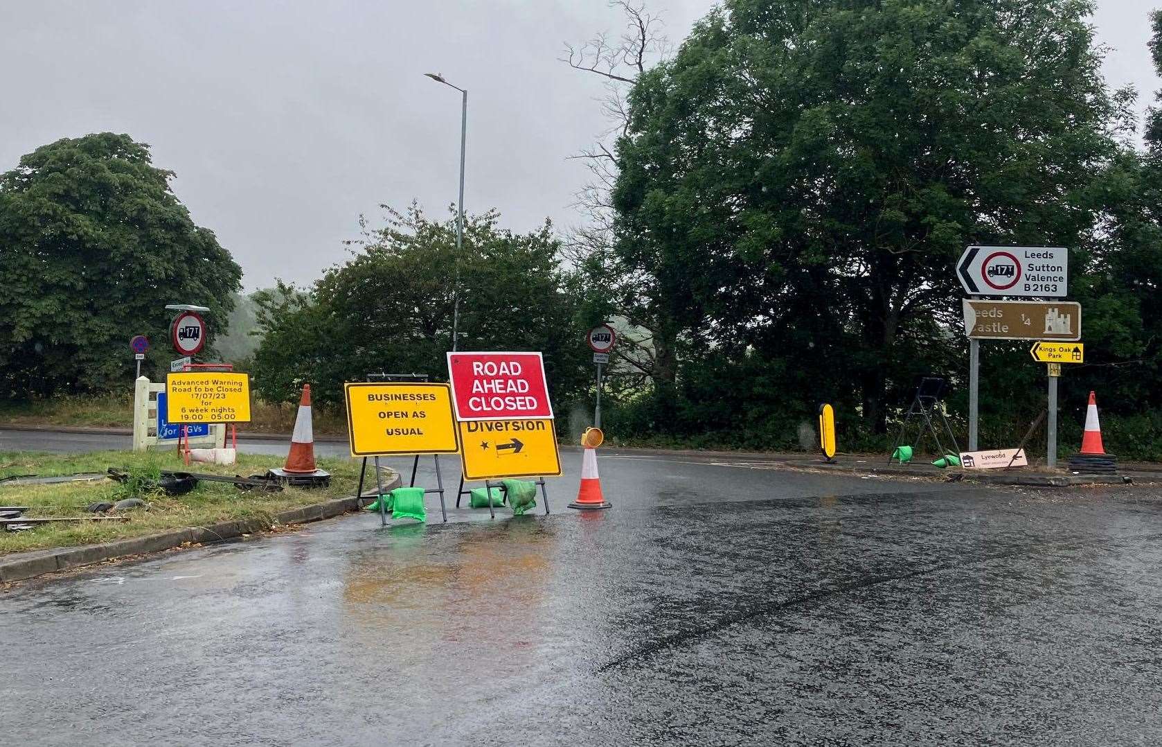 Councillors fear Leeds road closures near Maidstone will cause