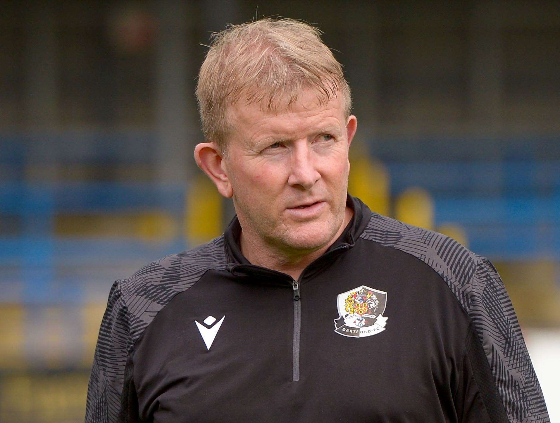 Dartford manager Ady Pennock.Dover Athletic (white) v Dartford, Isthmian Premier, 7 September 2024. Picture: Stuart Watson