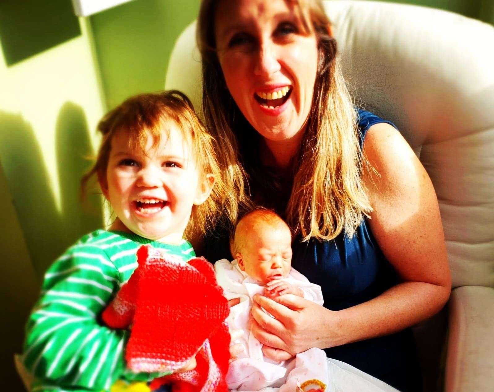 Imogen with Bea and daughter Xanthe. Picture: Imogen Tinkler