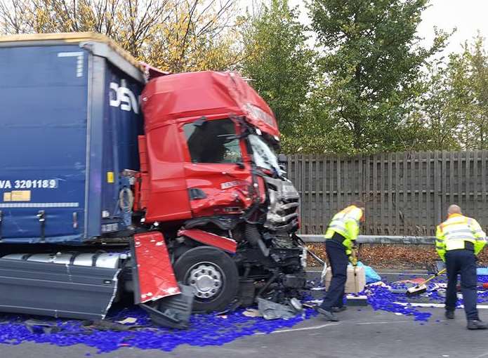 The scene of the crash. Picture: Chris Brereton